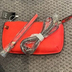 JOY SUSAN Coral Mini Convertible Crossbody Wristlet Purse Bag | NWT